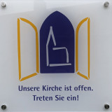 Unsere Kirche ist offen